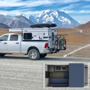 HAWK Four Wheel Camper with Rollover Couch Floor Plan